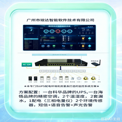 50㎡机房动环监控方案｜多重告警守住机房运行底线